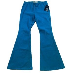 Rock & Roll Denim Bargain Bell Jeans Womens 29x30 Peacock Teal High Rise Flare‎